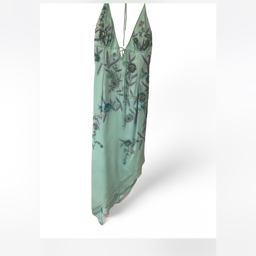 Sean Collection Mint Green Backless Dress
